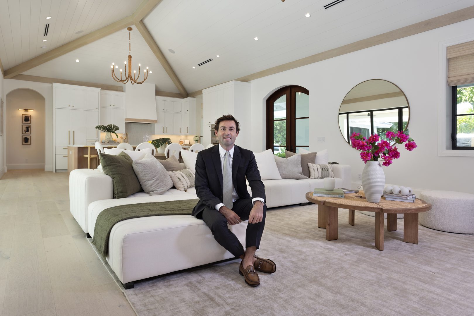 Cole Devitt in a Delray Beach house prepared for market